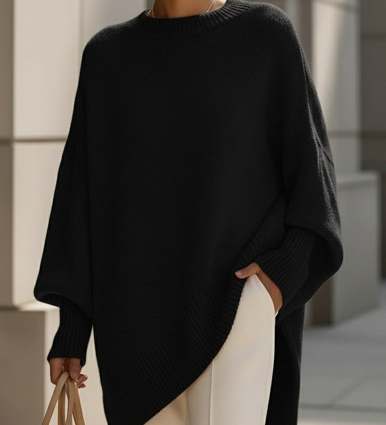 Jennifer | Oversized Sweter z Luźnym Dekoltem
