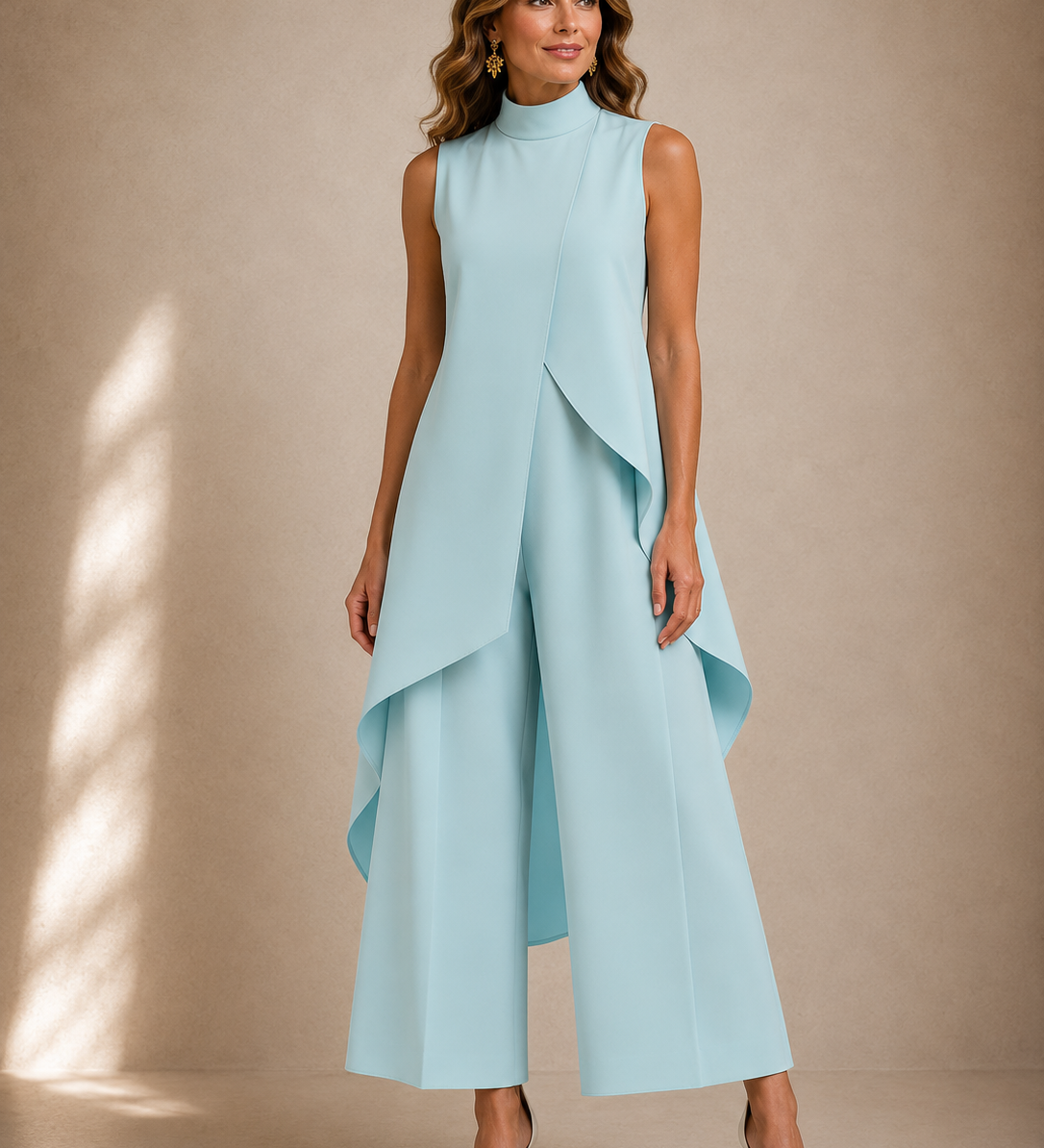 Ruby | Sculpted High-Neck Jumpsuit
